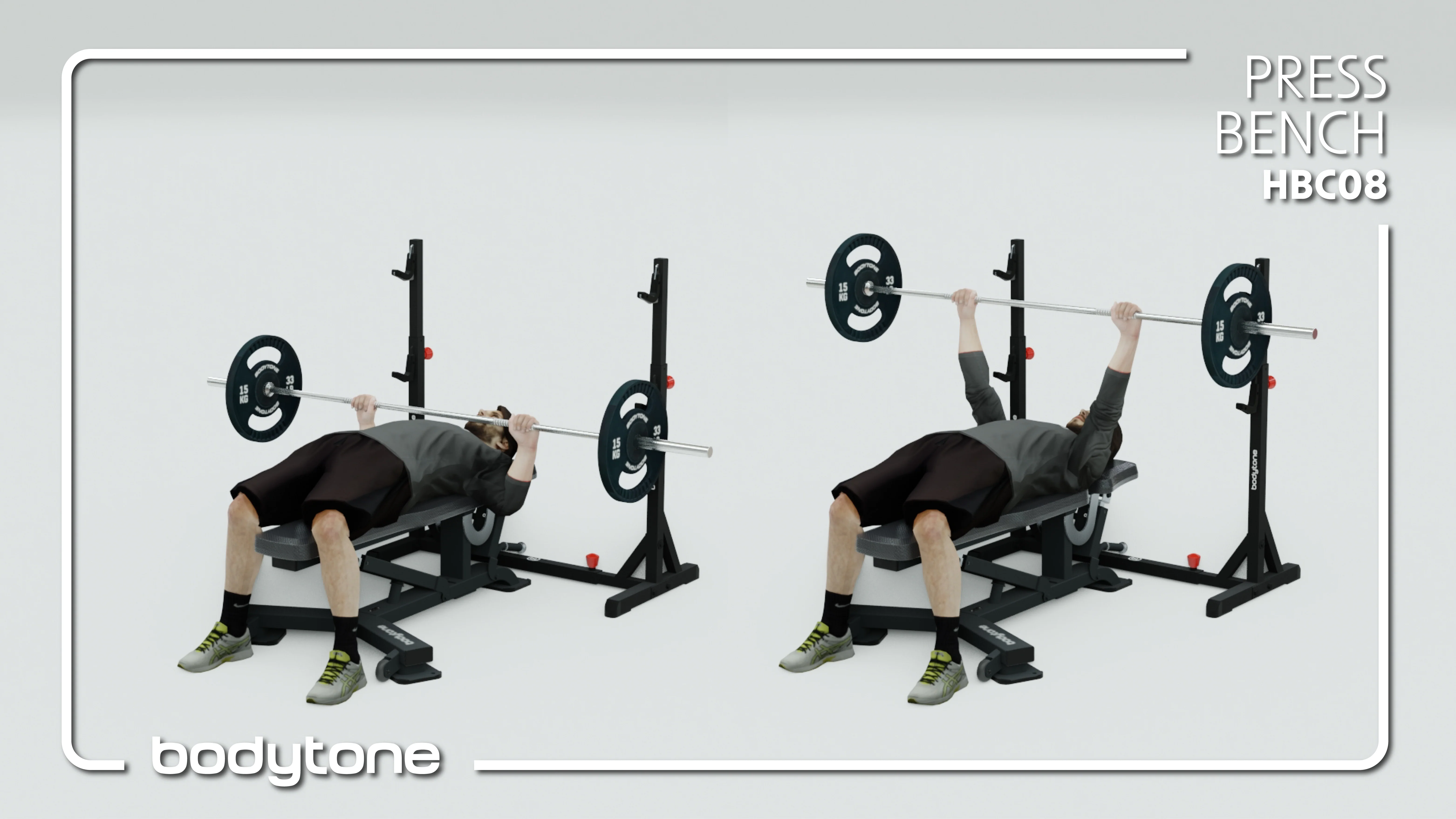 Active Strength Soporte de musculación regulable HBC08 Bodytone - Image 9
