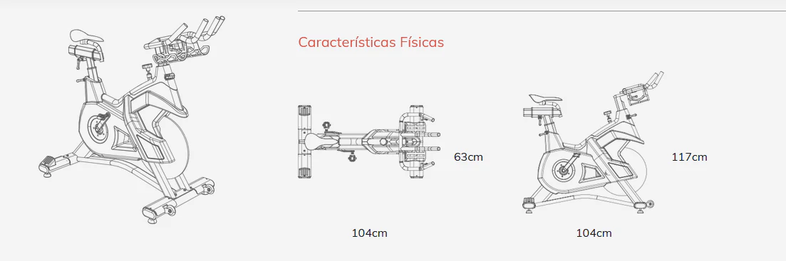 Bicicleta de ciclo indoor Movemia Magnetic - Image 8