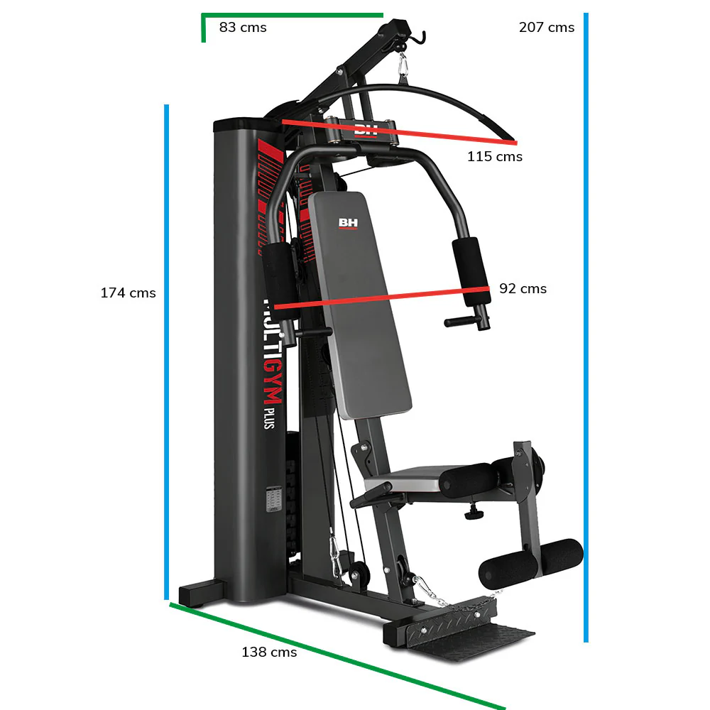 Multiestación Multigym Plus Black G112B BH Fitness - Image 5
